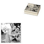 VOEG UW FOTO BRUILOFT GEPERSONALISEERD RUBBER STEM 	RUBBERSTEMPEL (Gestempeld)
