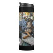 Voeg uw foto en naam aan dit toe thermosbeker (Geroteerd rechts)