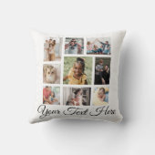 Voeg uw foto en Tekst toe Kussen (Achterkant)