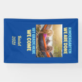 Voeg uw Foto Kindergarten Afstuderen 1e graad toe Spandoek (Horizontaal)