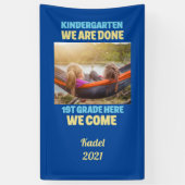 Voeg uw Foto Kindergarten Afstuderen 1e graad toe Spandoek (Verticaal)