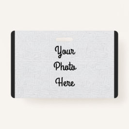 Voeg uw foto/ontwerp toe - badge