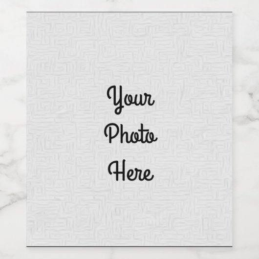 Voeg uw foto/ontwerp toe - Etiket op fles (Enkel label)