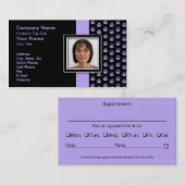 VOEG UW FOTO Pet Grooming Pw Print TOE Afsprakenkaartje (Voorkant / Achterkant)