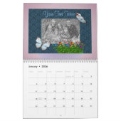 Voeg uw foto randen toe kalender (Jan 2026)