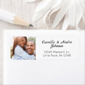 Voeg uw foto toe Aangepaste retour adreslabel Etiket (Insitu)