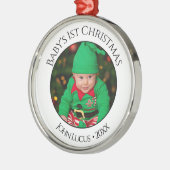 Voeg uw foto toe (baby's eerste Kerstmis) Ornament (Links)