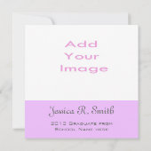Voeg uw foto toe, elegant afstuderen voor zachte k kaart (Achterkant)