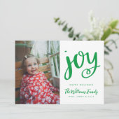 VOEG UW FOTO TOE | PRETTIGE FEESTDAGEN JOY KAART (Staand voorkant)