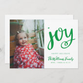 VOEG UW FOTO TOE | PRETTIGE FEESTDAGEN JOY KAART (Voorkant / Achterkant)