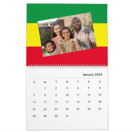 Voeg uw foto toe | Rasta Afrikaanse Ethiopische vl Kalender