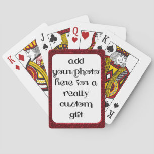 Voeg uw foto toe Red Lijst Bicycle® Play Pokerkaarten