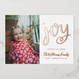 VOEG UW FOTO TOE | Seizoen om te springen Folie Feestdagenkaart