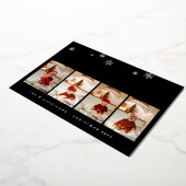 VOEG UW FOTO TOE | Vakantiecarakter voor prettige  Folie Feestdagenkaart (Gedraaid)