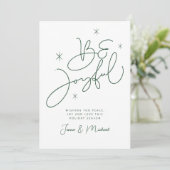 VOEG UW FOTO TOE | Vrolijk kerstfeest is vrolijk Kaart (Staand voorkant)