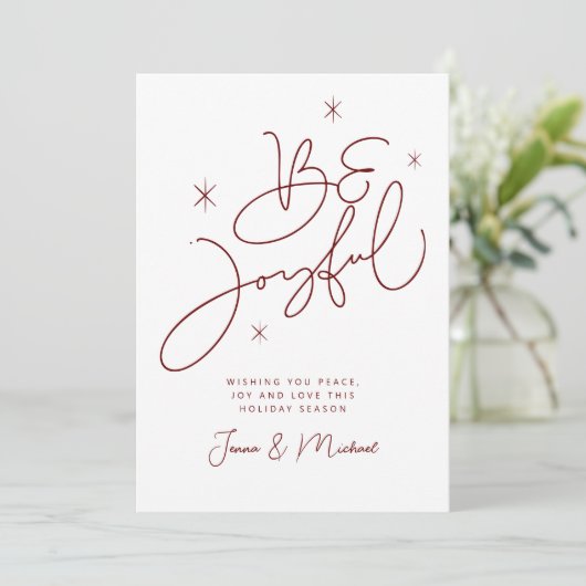 VOEG UW FOTO TOE | Vrolijk kerstfeest is vrolijk Kaart (Staand voorkant)