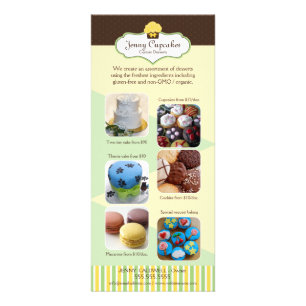 Voeg uw foto's Custom Bakery Reclamekaart