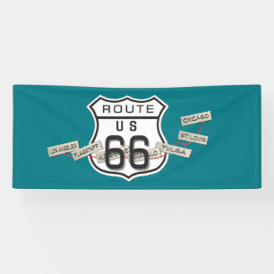 voeg uw foto's rt 66 banner toe