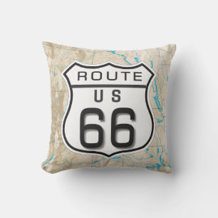voeg uw foto'sroute 66 hoofdkussen toe kussen