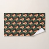 Voeg uw Funny Face Fotopatroon toe, speciaal geper Bad Handdoek (Handdoek)