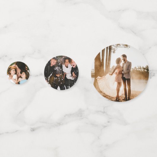 Voeg uw gezin 5 foto's aangepaste afbeeldingen confetti (Achterkanten)