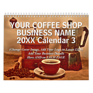 Voeg uw Koffiewinkel toe - Gegevens 20xx C Kalender