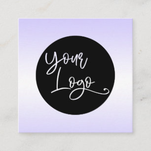 Voeg Uw Lavender van de Logo van de Douane toe en Vierkante Visitekaartje