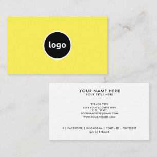 Voeg uw Logo aangepaste professionele Visitekaartj Visitekaartje