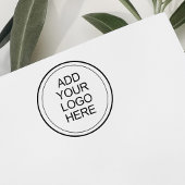 Voeg uw logo aanpasbaar toe rubberstempel