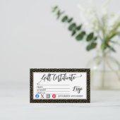 VOEG UW LOGO Business gift certificaatmarketing TO Visitekaartje (Staand voorkant)