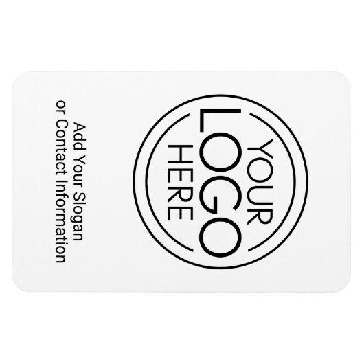 Voeg uw Logo Business Modern Minimalist toe Magneet (Horizontaal)