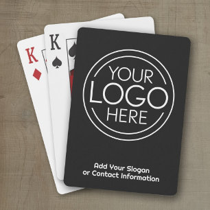 Voeg uw Logo Business Modern Minimalist toe Pokerkaarten