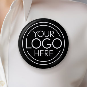 Voeg uw Logo Business Modern Minimalist toe Ronde Button 5,7 Cm