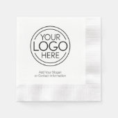 Voeg uw Logo Business Modern Minimalist toe Servet (Voorkant)