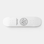Voeg uw Logo Business Modern Minimalist toe Skateboard (Horizontaal)
