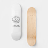 Voeg uw Logo Business Modern Minimalist toe Skateboard (Voorkant)