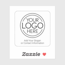Voeg uw Logo Business Modern Minimalist toe Sticker