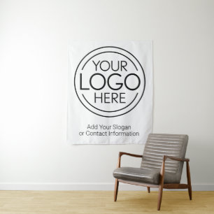 Voeg uw Logo Business Modern Minimalist toe Wandkleed