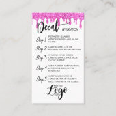 VOEG UW LOGO decal application CARE CARDS vinyl TO Visitekaartje (Voorkant)