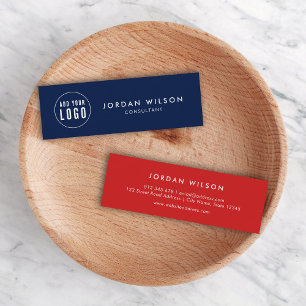 Voeg uw Logo eenvoudige, minimale bewerkbare kleur Mini Visitekaartje