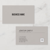 Voeg uw Logo elegant bruin design toe Visitekaartje (Voorkant / Achterkant)