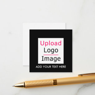 Voeg uw Logo en aangepaste tekst Business Chic Bla Informatiekaartje