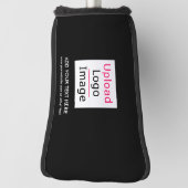 Voeg uw Logo en aangepaste tekst toe Modern Busine Golfheadcover (Draai 90)