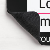 Voeg uw Logo en aangepaste tekst toe Modern Busine Muismat (Hoek)