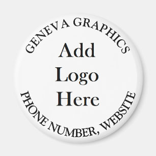 Voeg uw Logo en bedrijfsinformatie Small toe Magneet
