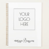 Voeg uw Logo en naamplaatje toe Planner (Voorkant)