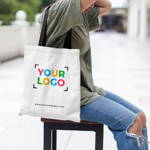 Voeg uw logo en website toe Eenvoudig promotioneel Draagtas