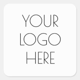 Voeg uw Logo envelopzegels toe Vierkante Sticker