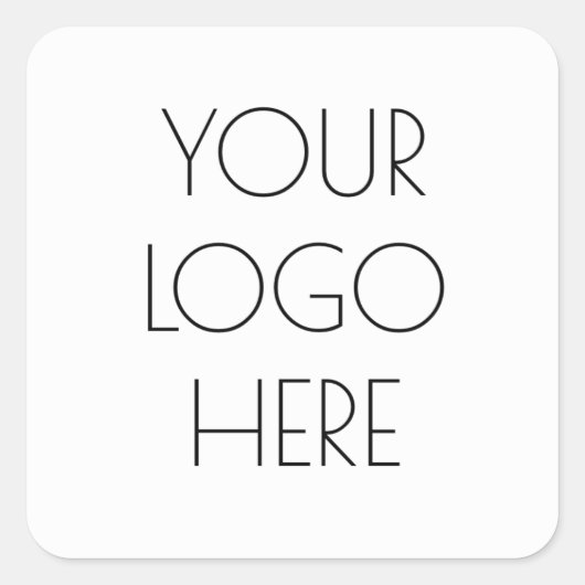 Voeg uw Logo envelopzegels toe Vierkante Sticker (Voorkant)