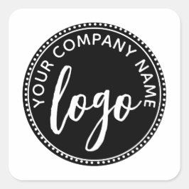 Voeg uw Logo envelopzegels toe Vierkante Sticker